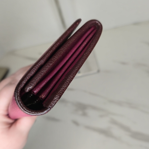 Loewe Anagram Raspberry Pink Leather Long Wallet - Picture 4 of 12